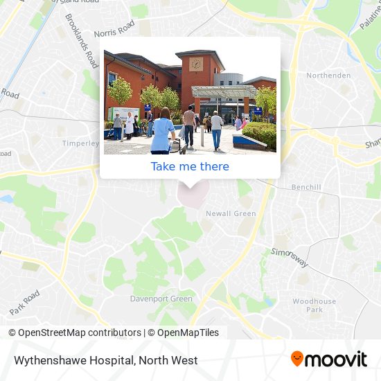 Wythenshawe Hospital map