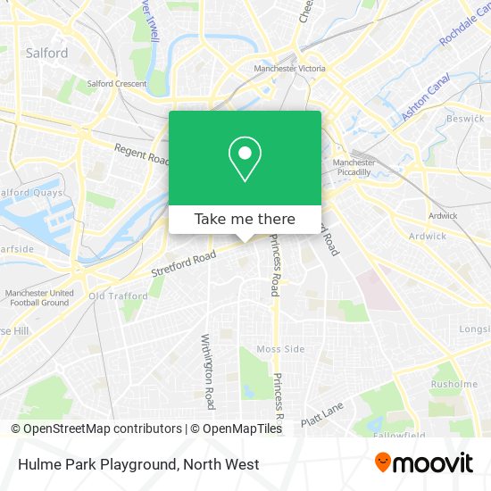 Hulme Park Playground map