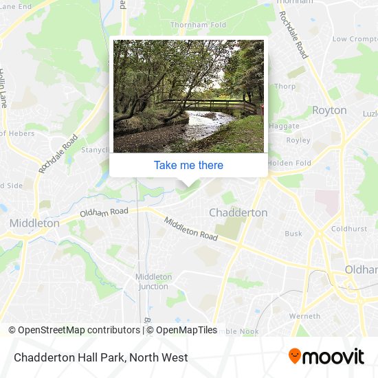 Chadderton Hall Park map