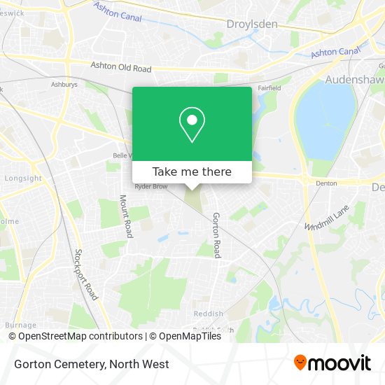 Gorton Cemetery map
