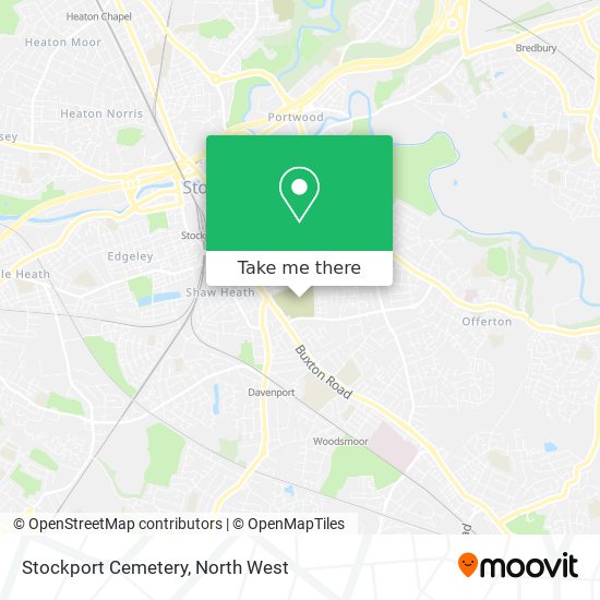 Stockport Cemetery map