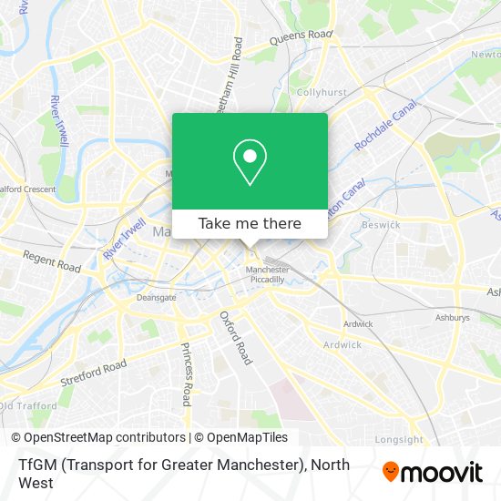 TfGM (Transport for Greater Manchester) map