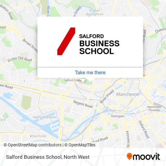 Salford Business School map