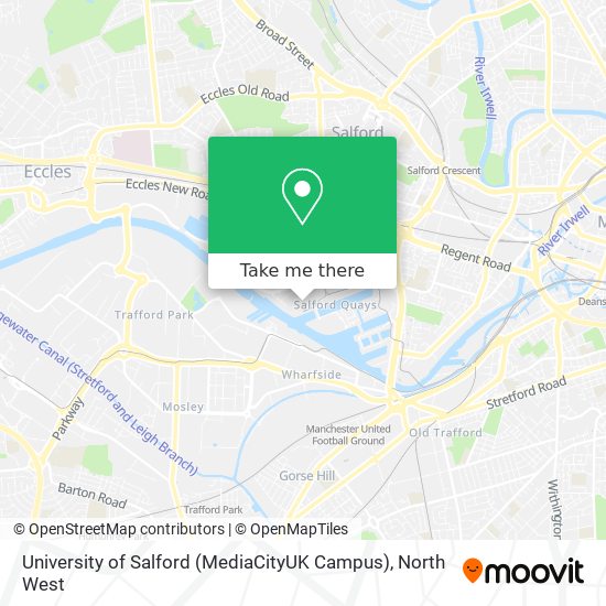University of Salford (MediaCityUK Campus) map