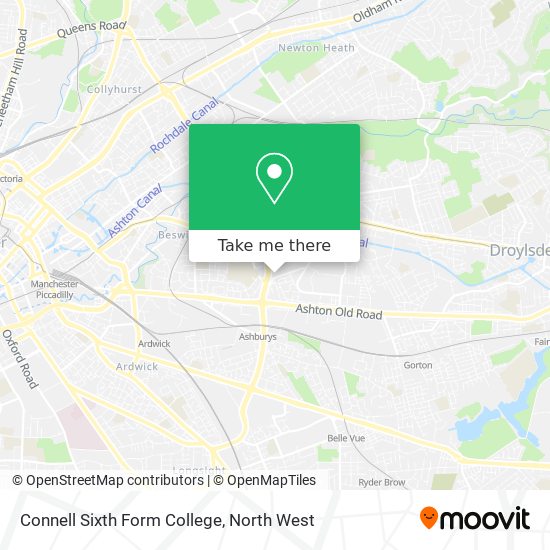 Connell Sixth Form College map