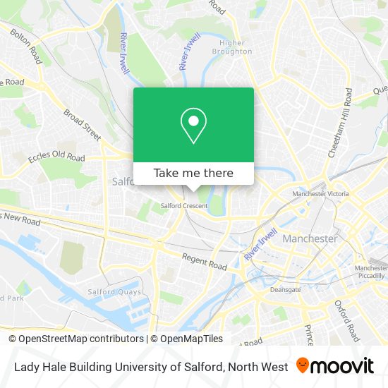 Lady Hale Building University of Salford map