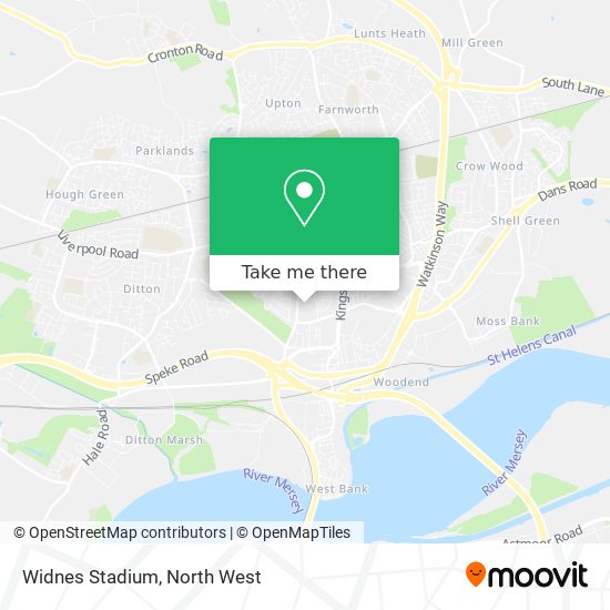 Widnes Stadium map