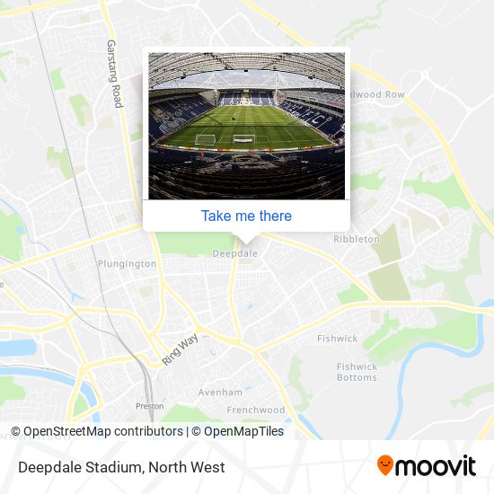 Deepdale Stadium map