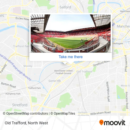 Old Trafford map