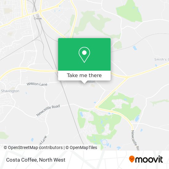 Costa Coffee map