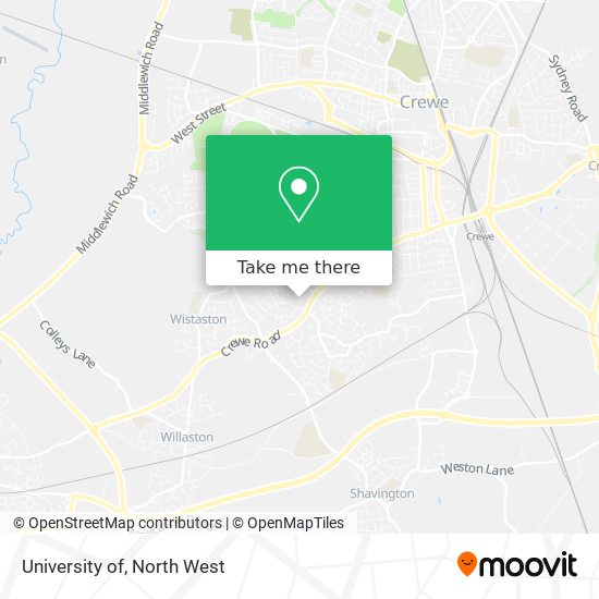 University of map