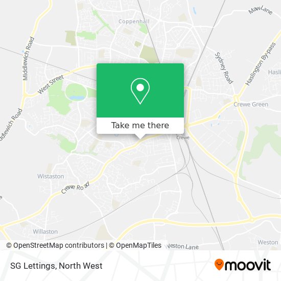 SG Lettings map