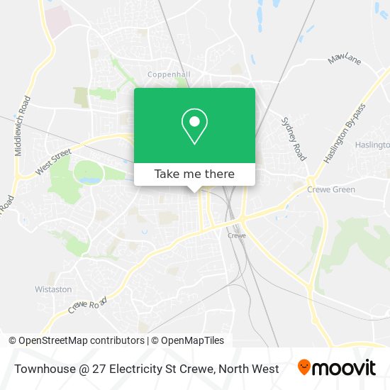 Townhouse @ 27 Electricity St Crewe map