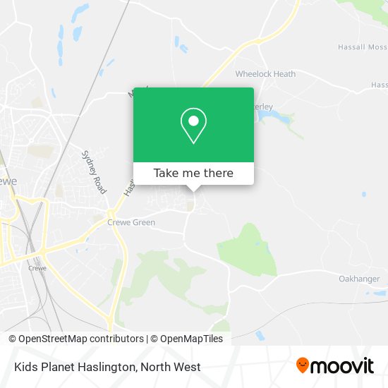 Kids Planet Haslington map