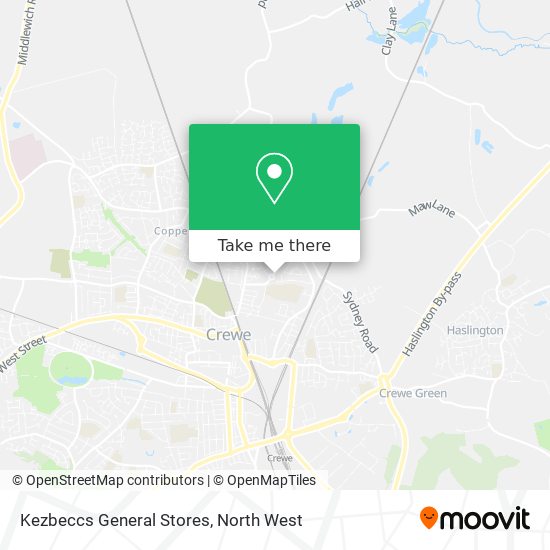 Kezbeccs General Stores map