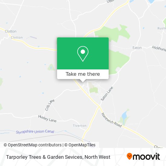 Tarporley Trees & Garden Sevices map