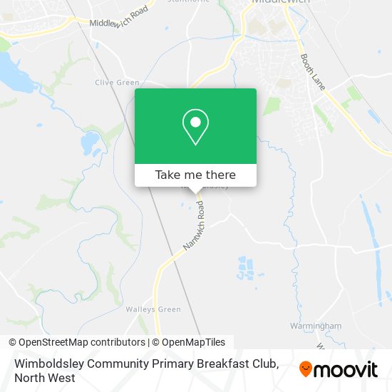 Wimboldsley Community Primary Breakfast Club map