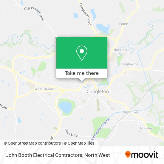 John Booth Electrical Contractors map