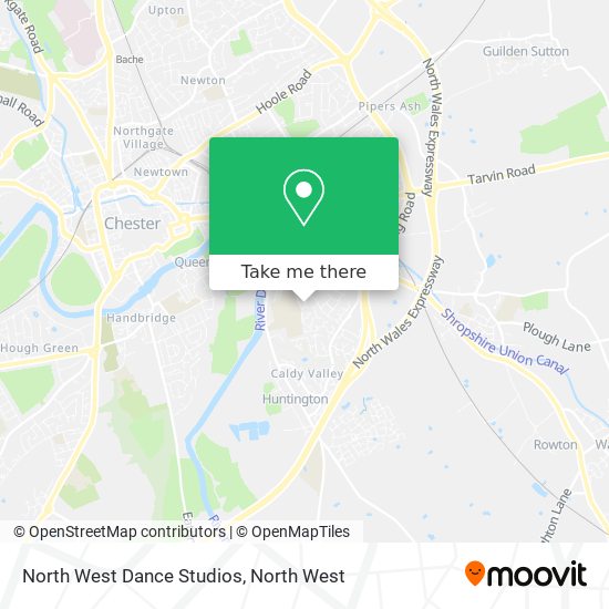 North West Dance Studios map