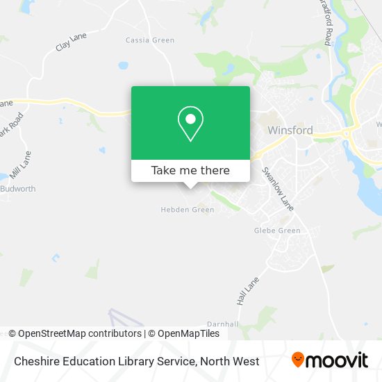 Cheshire Education Library Service map