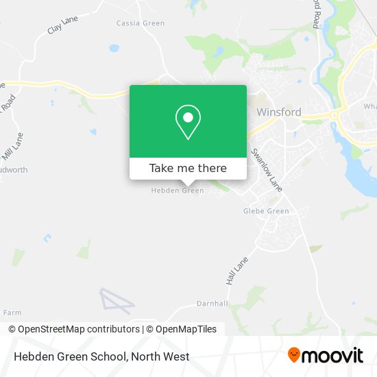 Hebden Green School map