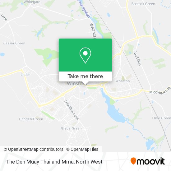 The Den Muay Thai and Mma map