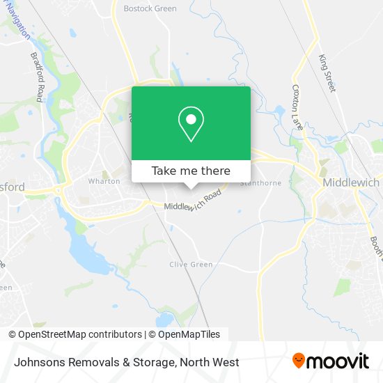 Johnsons Removals & Storage map