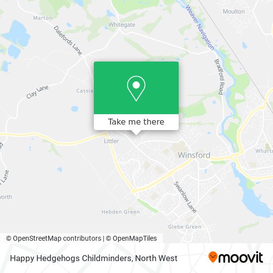 Happy Hedgehogs Childminders map