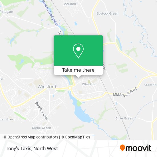 Tony's Taxis map