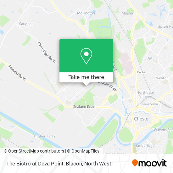 The Bistro at Deva Point, Blacon map