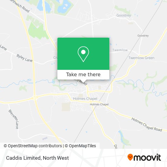 Caddis Limited map