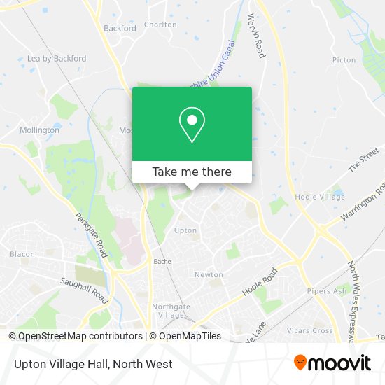 Upton Village Hall map