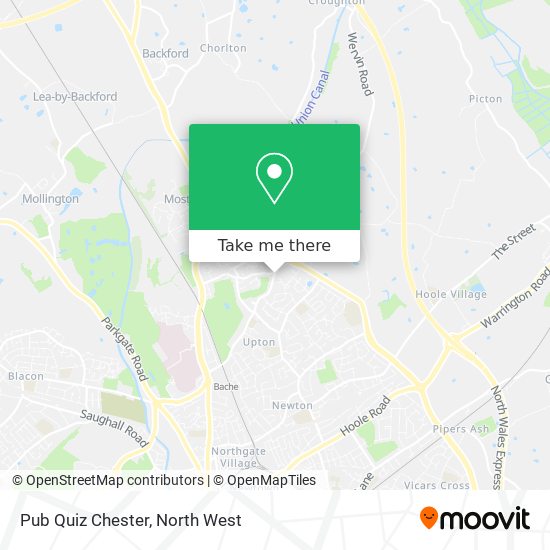 Pub Quiz Chester map