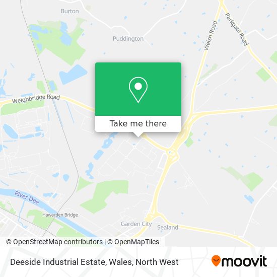 Deeside Industrial Estate, Wales map