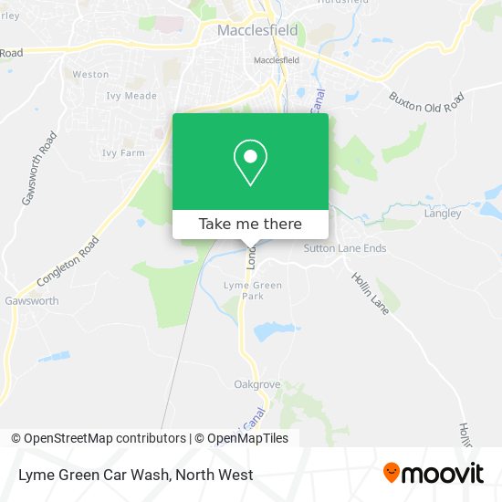 Lyme Green Car Wash map