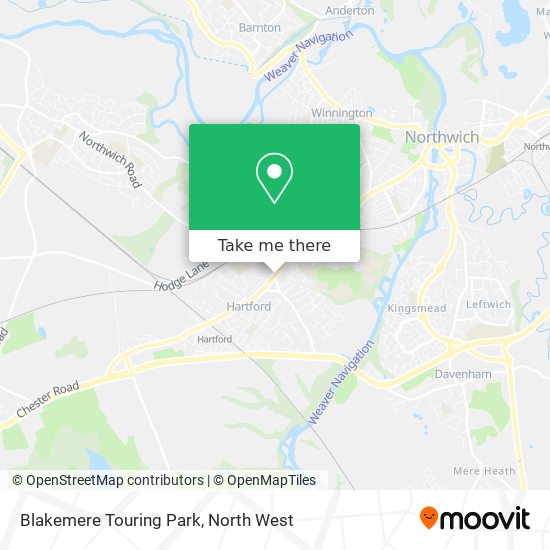 Blakemere Touring Park map