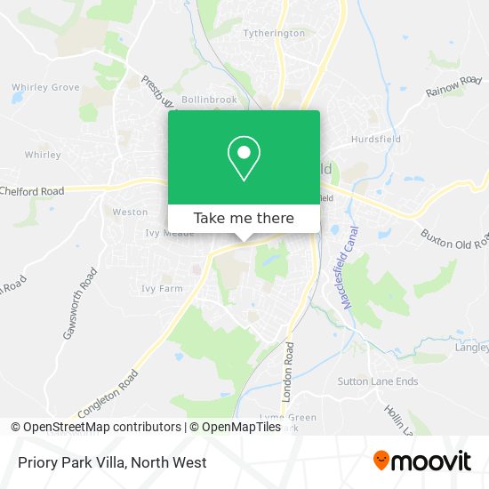 Priory Park Villa map
