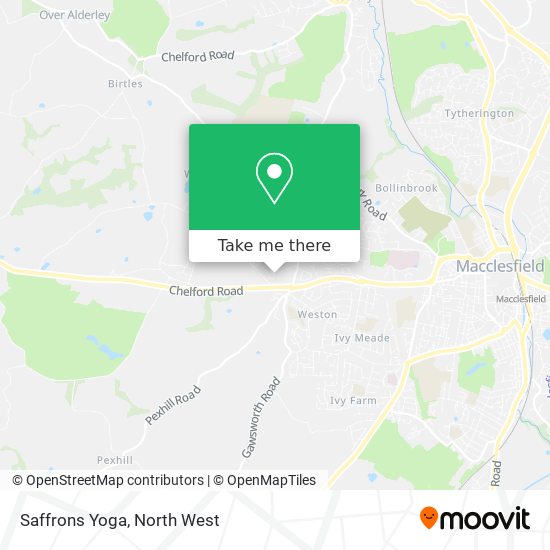 Saffrons Yoga map