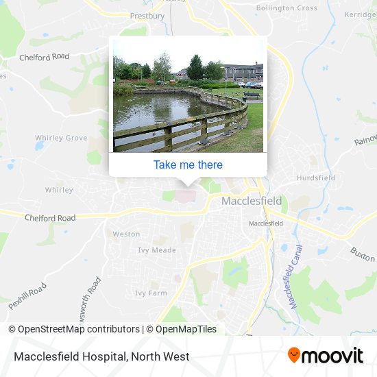 Macclesfield Hospital map