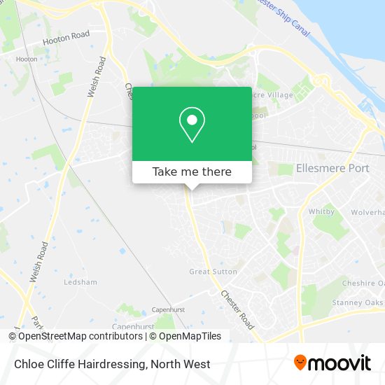 Chloe Cliffe Hairdressing map