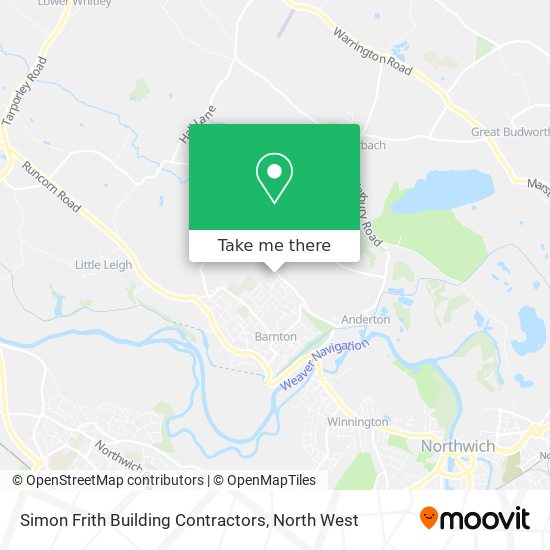 Simon Frith Building Contractors map