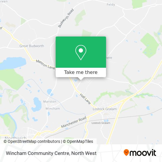 Wincham Community Centre map