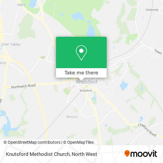Knutsford Methodist Church map