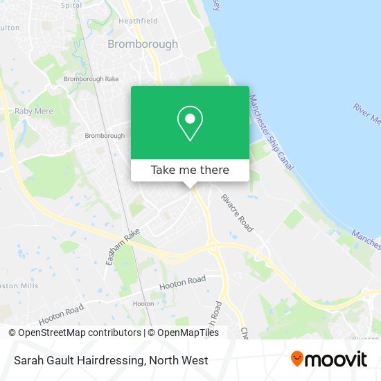 Sarah Gault Hairdressing map
