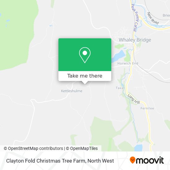 Clayton Fold Christmas Tree Farm map