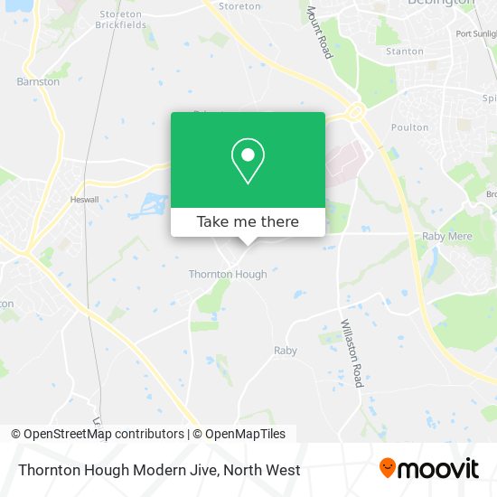 Thornton Hough Modern Jive map