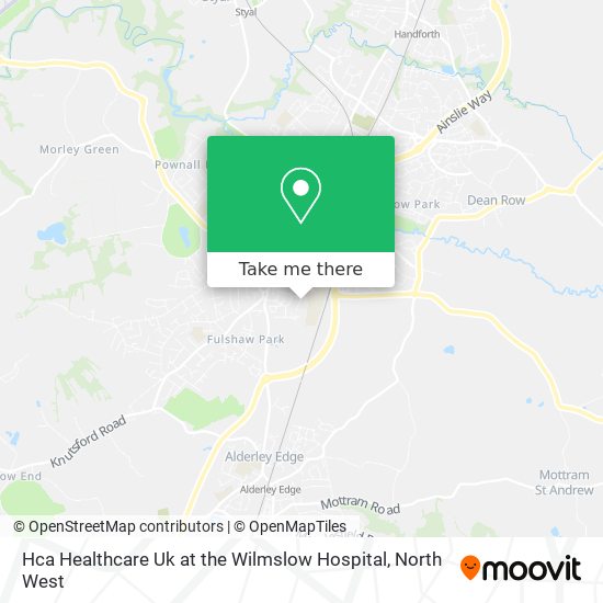 Hca Healthcare Uk at the Wilmslow Hospital map