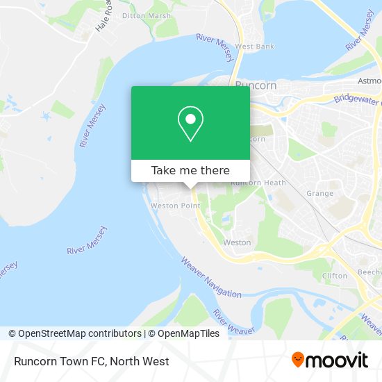 Runcorn Town FC map