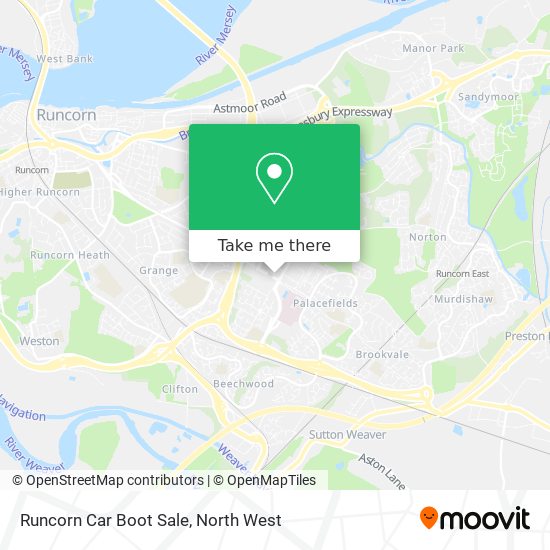 Runcorn Car Boot Sale map