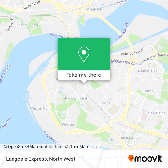 Langdale Express map